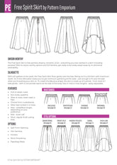 Free Spirit | Midi & Maxi Skirt PDF Sewing Pattern